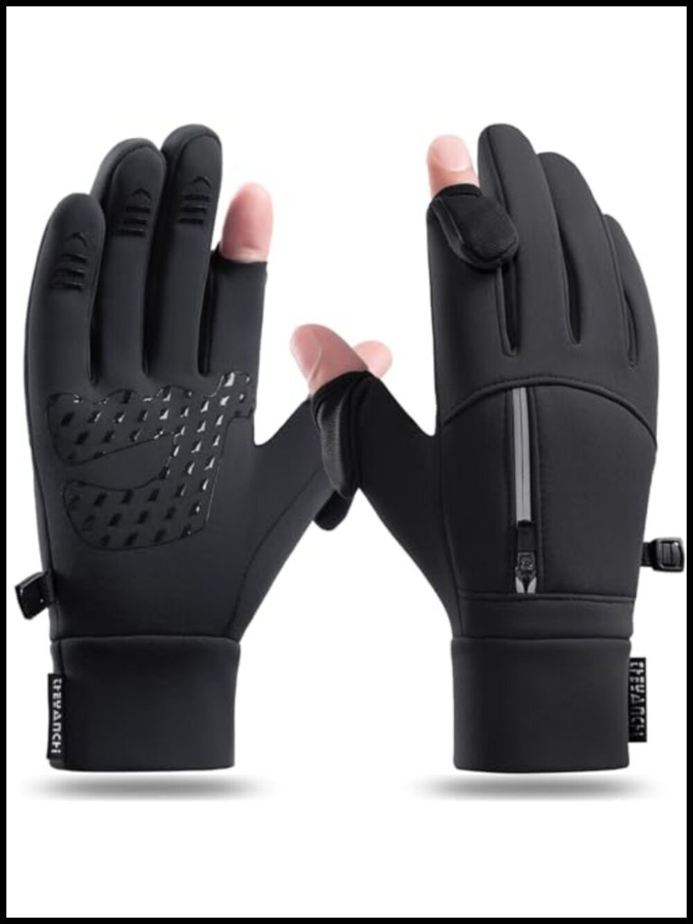 Winter Fingerless Gloves Touch Screen Thermal Cycling Running
